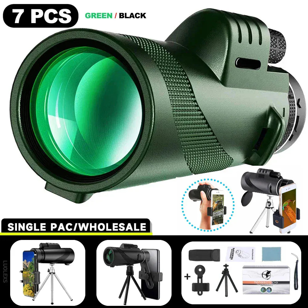 80x100 Portable Zoom HD 5000M Telescope