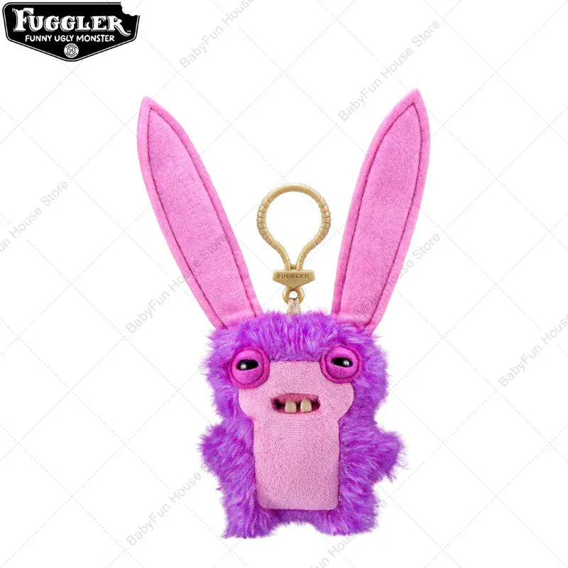 Original Fuggler Ugly Teeth Monsters Plush Toys Keychains Fugglers Wide Eyed Weirdo Annoyed Alien Rabbit Peluche Dolls Pendants