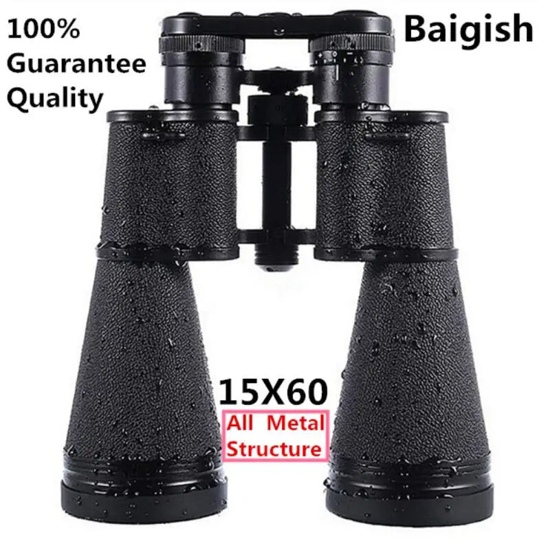 Professional Binoculars Baigish 8x30 10x40 10x50 12x4515x60 20x50 8-24x40 Powerful Military Telescope Long Range Monocular BAK4