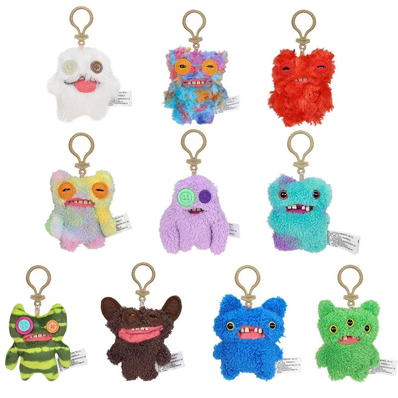 Fuggler Funny Ugly Monster Plush Toys Keychain Kawaii Fuggler Monster Rabbits Cute Stuffed Peluche Dolls Pendants Gifts Kid 12CM