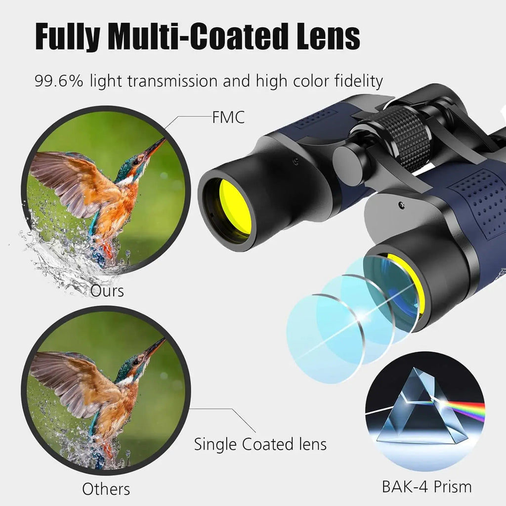 Binoculars 80x80 High Power Profession Adults HD Wide-angle Compact Easy To Carry Suitable For Concerts Mountaineering Camping