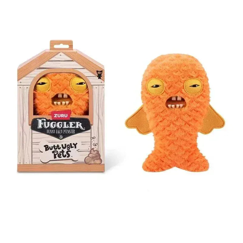 Fuggler Plush Toys Butt Ugly Monster Teeth Pets Series Mr Buttons Golden Retriever Fugg Stuffed Animal Fuggs Peluche Dolls 23CM