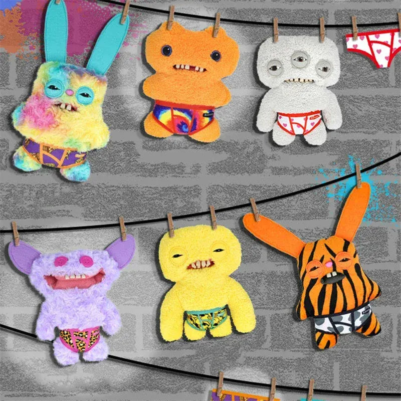Fuggler Plush Toys Funny Ugly Teeth Monster Beach Resort Series Plushies Squirm Crazy Rabbit Stuffed Peluche Doll Gifts