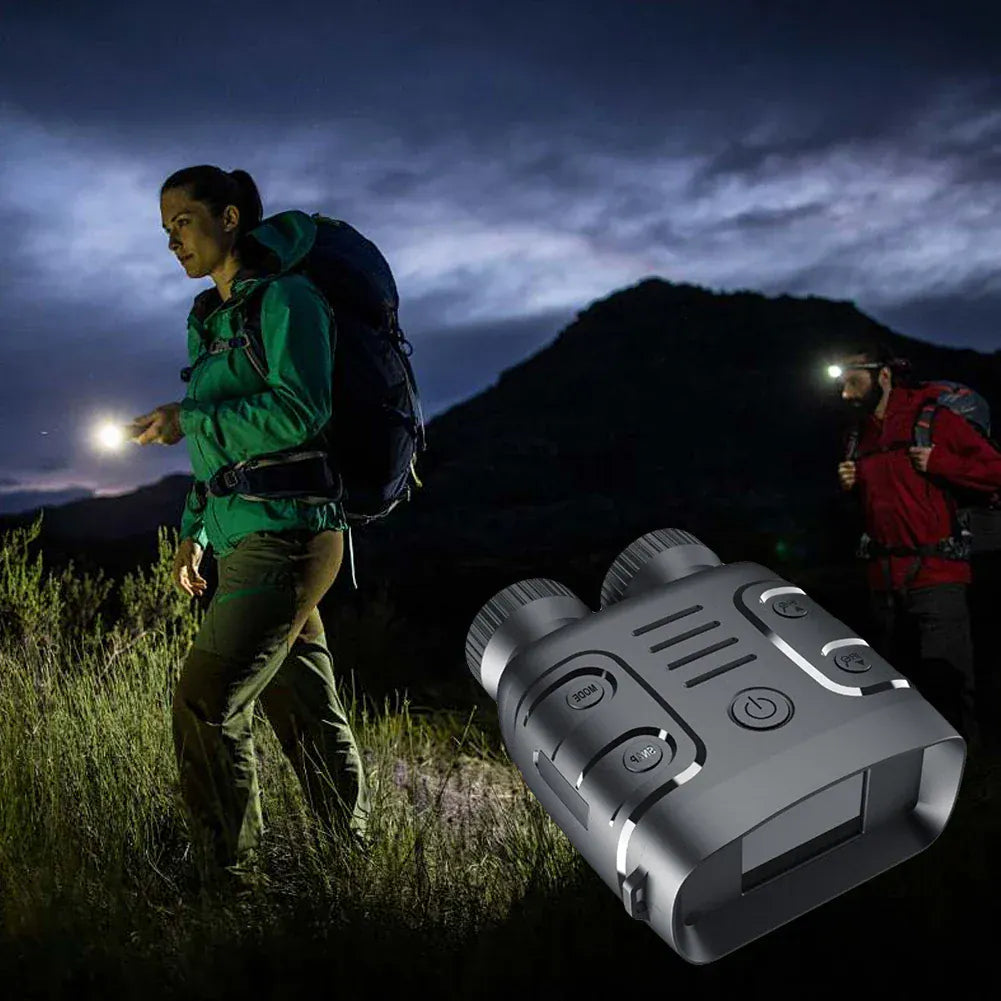 HD 1080P 5X Binocular Binocular Infrared Night-Visions Device Day Night Use Photo Video Taking Digital Zoom for Hunting Boating