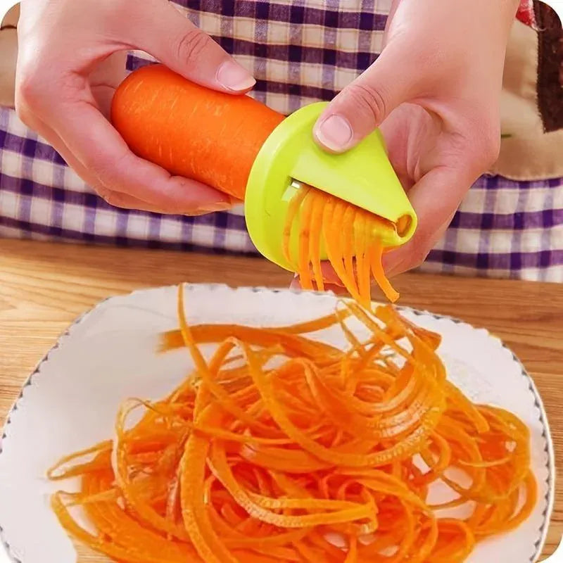 Kitchen Rotating Shredder Spiral Peeler Manual Vegetable Slicer