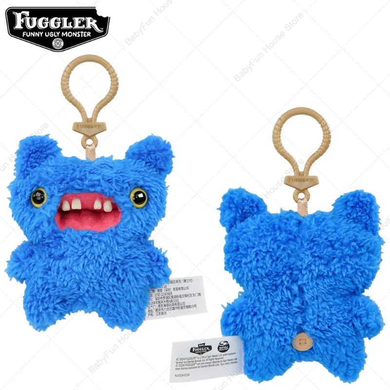 Original Fuggler Ugly Teeth Monsters Plush Toys Keychains Fugglers Wide Eyed Weirdo Annoyed Alien Rabbit Peluche Dolls Pendants